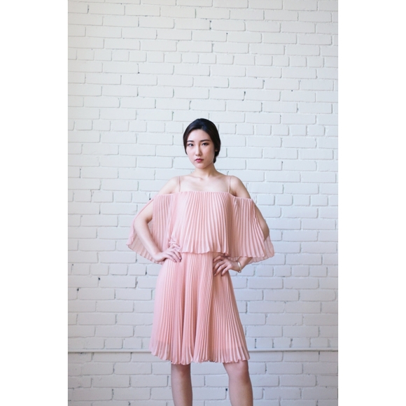 ABS by Allen Schwartz | Pleated popover dress - Picture 3 of 6